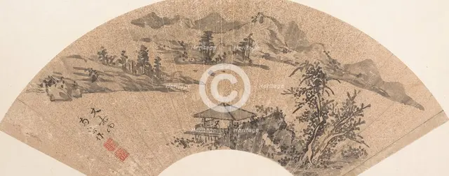 Pavilion by Lake Shore, 17th century or later. Creator: Unknown.