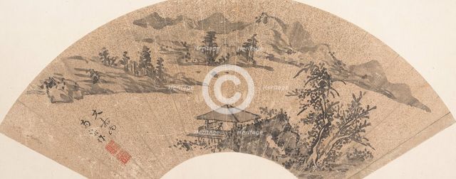 Pavilion by Lake Shore, 17th century or later. Creator: Unknown.