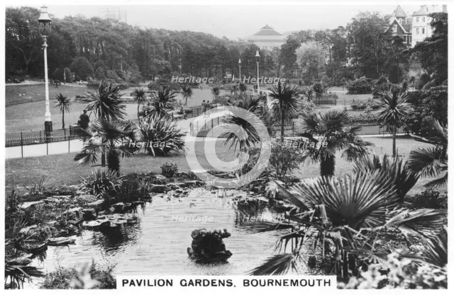 Pavilion Gardens, Bournemouth, Dorset, 1937. Artist: Unknown