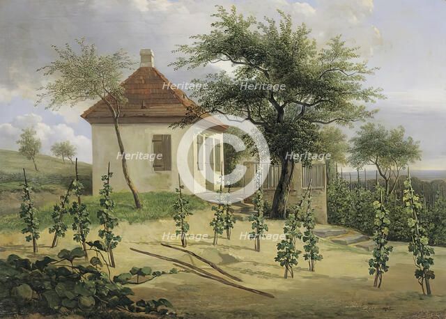 Pavilion on Dr. Körner’s vineyard near Loschwitz, 1828. Creator: Traugott Faber.