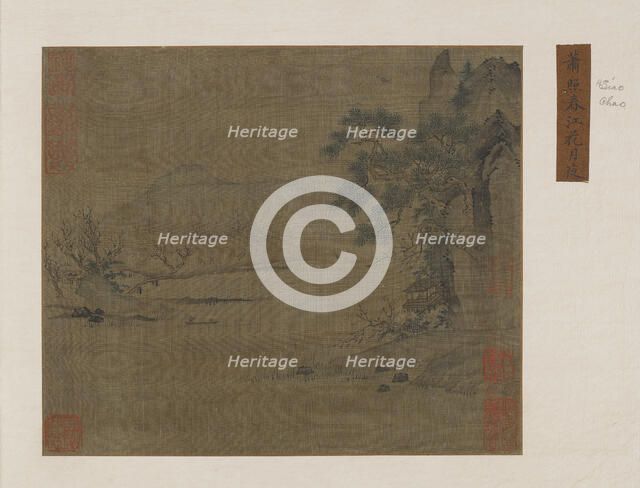 Pavilion on the spring river, Ming or Qing dynasty, 16th-19th century. Creator: Unknown.