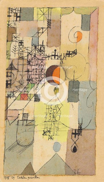 Pavilion of Numbers, 1918. Creator: Klee, Paul (1879-1940).