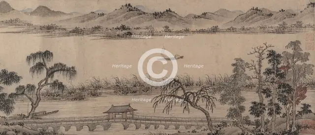 Pavilion of the Hovering Rainbow Bridge, 16th century. Creator: Unknown.