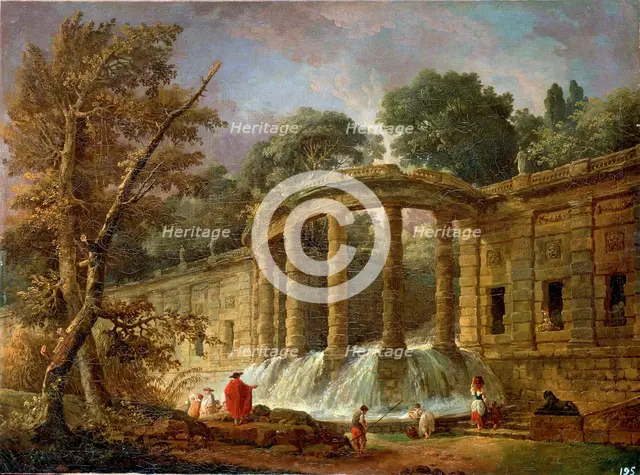 'Pavilion with the Cascade', 1760.  Artist: Hubert Robert