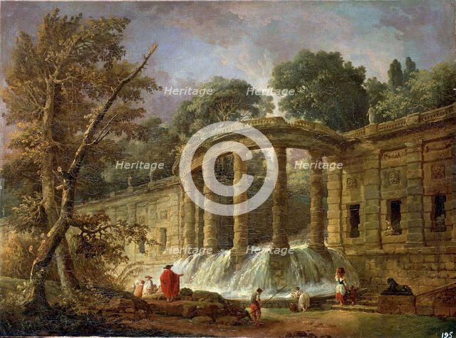 'Pavilion with the Cascade', 1760.  Artist: Hubert Robert