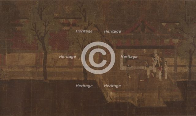 Pavilion with Figures. Creator: Unknown.