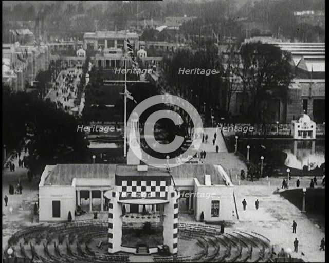 Pavilions and Walkways at the British Empire Exhibition, 1920s. Creator: British Pathe Ltd.