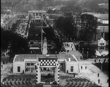 Pavilions and Walkways at the British Empire Exhibition, 1920s. Creator: British Pathe Ltd