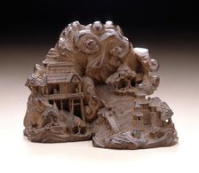 Pavilions in Forest Retreat, First half of 19th century. Creator: Goto Masayoshi