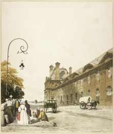 Pavillon de Flore, Tuileries, 1839. Creator: Thomas Shotter Boys