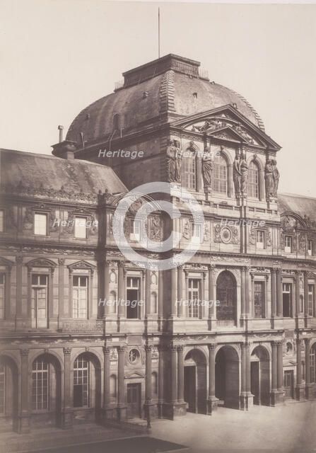 Pavillon de l'Horloge, Louvre, 1852-53. Creator: Edouard Baldus.