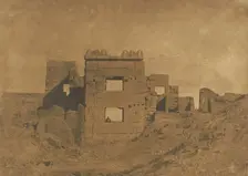 Pavillon ou Gynecée de Rhamsès-Meiamoun, à Médinet-habou, 1849-50. Creator: Maxime du Camp
