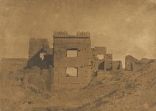 Pavillon ou Gynecée de Rhamsès-Meiamoun, à Médinet-habou, 1849-50. Creator: Maxime du Camp