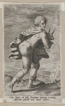 Pavor, from Prosopographia, ca. 1585-90., ca. 1585-90. Creator: Philip Galle
