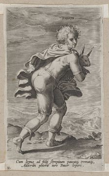 Pavor, from Prosopographia, ca. 1585-90., ca. 1585-90. Creator: Philip Galle