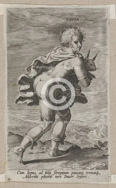 Pavor, from Prosopographia, ca. 1585-90., ca. 1585-90. Creator: Philip Galle.
