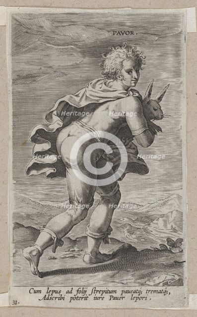 Pavor, from Prosopographia, ca. 1585-90., ca. 1585-90. Creator: Philip Galle.