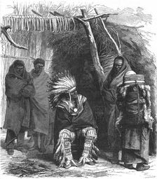 'Pawnee Camp; Ocean to Ocean, the Pacific railroad 1875. Creator: Frederick Whymper