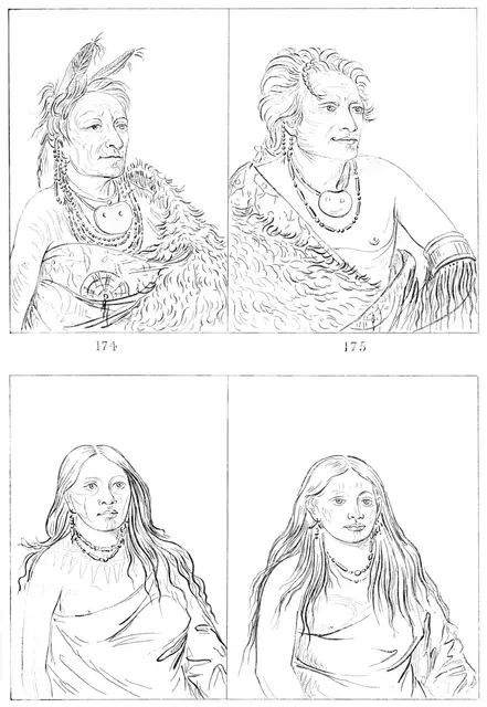 Pawnees, 1841.Artist: Myers and Co