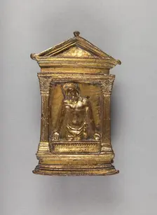 Pax of the Risen Christ Displaying His Wounds, late 15th century. Creator: Unknown