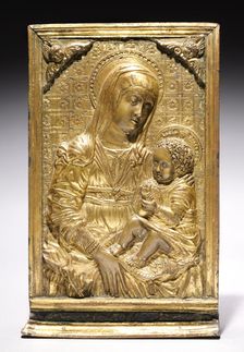 Pax with the Madonna and Child, 1400s. Creator: Antonio Rossellino (Italian, 1427-1479 ), follower of