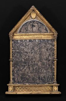 Pax with the Adoration of the Magi (in lunette: Coronation of the Virgin). Creator: Unknown