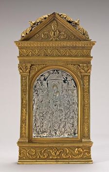 Pax with the Virgin and Child Enthroned with Saints. Creator: Unknown