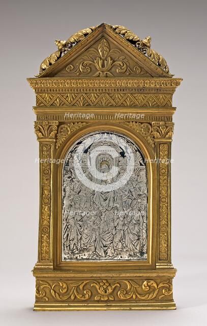 Pax with the Virgin and Child Enthroned with Saints. Creator: Unknown.