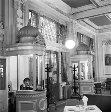 Pay boxes at the Windsor Bar, Waterloo Station, London, 1960-1972. Artist: John Gay