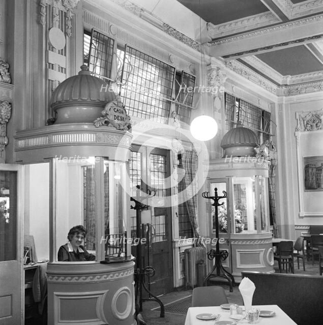 Pay boxes at the Windsor Bar, Waterloo Station, London, 1960-1972. Artist: John Gay