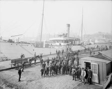 Pay day for the stevedores, Baltimore, Md., c1905. Creator: Unknown