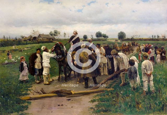 Paying a ransom for the bride, 1888.