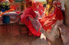 Paying a Visit 1915, (1939). Creator: Abram Arkhipov
