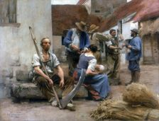 Paying the Harvesters 1882. Artist: Leon-Augustin Lhermitte