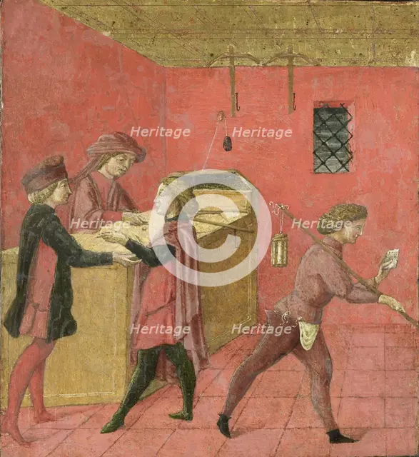 Payment of Salaries to the Night Watchmen in the Camera del Comune of Siena, 1440-1460. Creator: Anon.