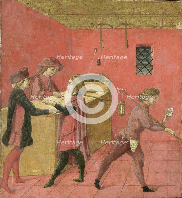 Payment of Salaries to the Night Watchmen in the Camera del Comune of Siena, 1440-1460. Creator: Anon.