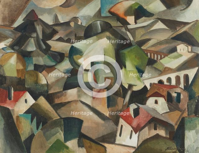 Paysage à Meudon, 1911. Creator: Gleizes, Albert (1881-1953).
