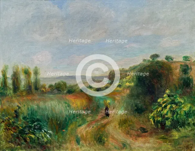 Paysage à Cagnes, c. 1898. Creator: Renoir, Pierre Auguste (1841-1919).