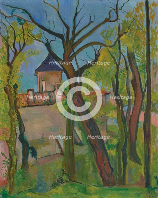 Paysage à Saint-Bernard (Ain), 1932. Creator: Valadon, Suzanne (1865-1938).