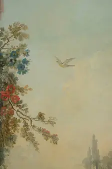 Paysage au chien, between 1765 and 1770. Creators: Jean Baptiste Marie Huet, Jean-Honore Fragonard