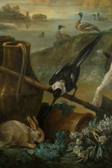 Paysage au chien, between 1765 and 1770. Creators: Jean Baptiste Marie Huet, Jean-Honore Fragonard
