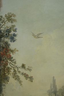 Paysage au chien, between 1765 and 1770. Creators: Jean Baptiste Marie Huet, Jean-Honore Fragonard