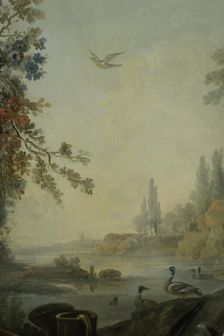Paysage au chien, between 1765 and 1770. Creators: Jean Baptiste Marie Huet, Jean-Honore Fragonard