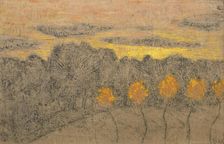Paysage aux Arbres Jaunes, 1893-1895. Creator: Roussel, Ker-Xavier (1867-1944)