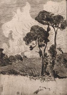 Paysage aux Deux Grands Arbres (Landscape with Two Large Trees), 1893. Creator: Roderic O'Conor