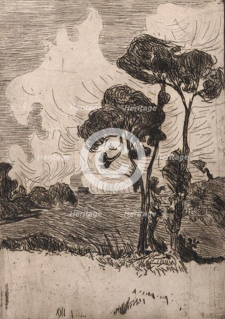 Paysage aux Deux Grands Arbres (Landscape with Two Large Trees), 1893. Creator: Roderic O'Conor.