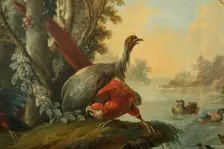 Paysage aux échassiers, between 1765 and 1770. Creators: Jean Baptiste Marie Huet, Jean-Honore Fragonard