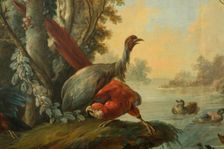 Paysage aux échassiers, between 1765 and 1770. Creators: Jean Baptiste Marie Huet, Jean-Honore Fragonard