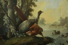 Paysage aux échassiers, between 1765 and 1770. Creators: Jean Baptiste Marie Huet, Jean-Honore Fragonard