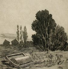 Paysage Brabançon, 1875. Creator: Félicien Rops